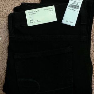 American Eagle Hi-Rise black Jeggings size 10(30W)